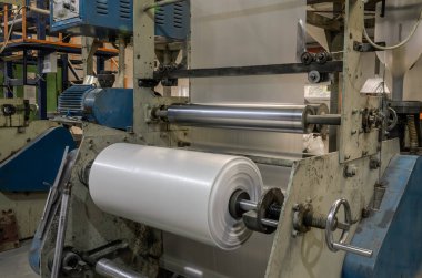 Makine ile Polietilen plastik torba üretimi için