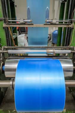 Makine ile Polietilen plastik torba üretimi için