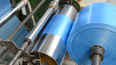 Makine ile Polietilen plastik torba üretimi için
