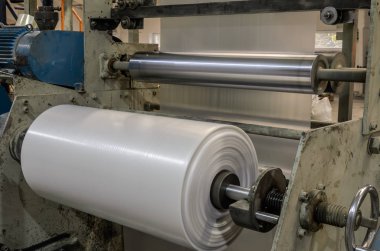Makine ile Polietilen plastik torba üretimi için