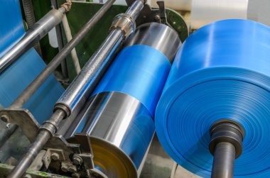 Makine ile Polietilen plastik torba üretimi için