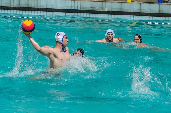 Lviv Oekraïne Juni 2019 Atleten Het Zwembad Spelen Waterpolo — Stockfoto