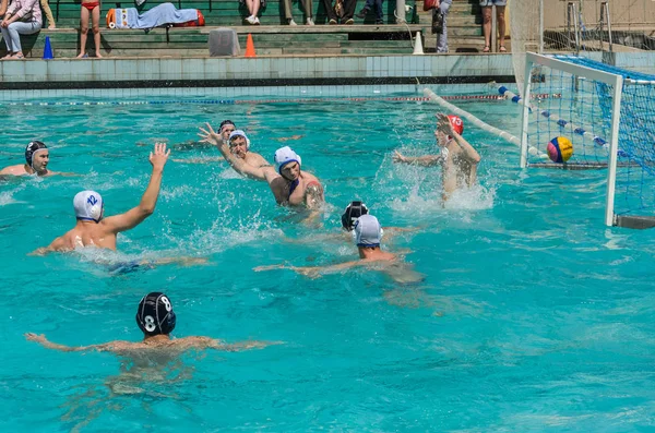 Lviv Ukraine Juin 2019 Athlètes Dans Piscine Jouant Water Polo — Photo