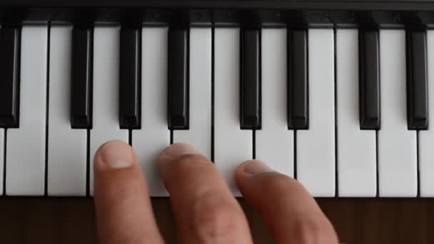 Piyanist Piyanoyu Oynuyor — Stok video