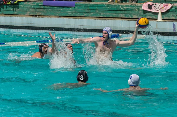 Lviv Ukrayna Haziran 2019 Havuzdaki Sporcular Topu Oynuyor — Stok fotoğraf