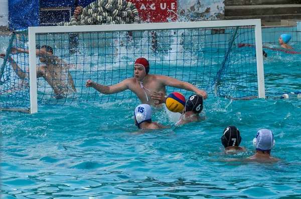 Lviv Ukraine Juin 2019 Athlètes Dans Piscine Jouant Water Polo — Photo