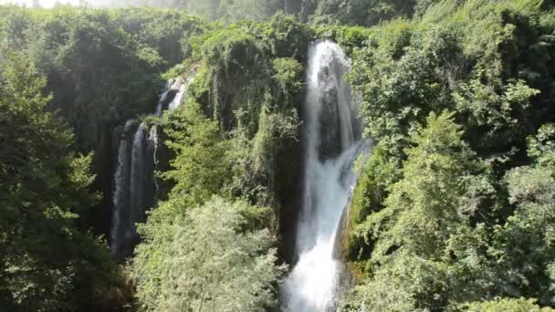 Гірські Каскади Водоспаду Каката Делле Мармор Італії — стокове відео