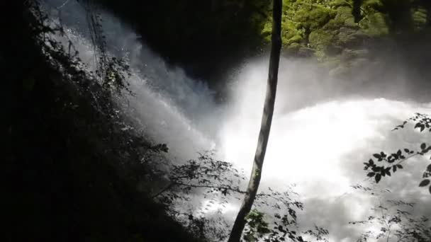Berg Kaskader Vattenfall Cascata Delle Marmore Italien — Stockvideo