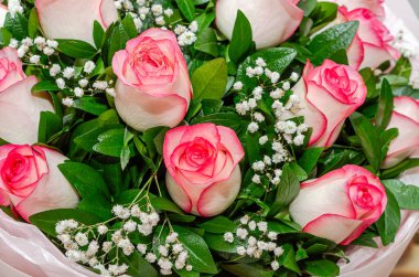 Gül buketi, çiçekçi.