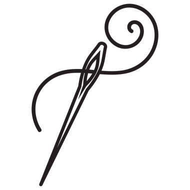 İğne düz web tasarım sanat resmi