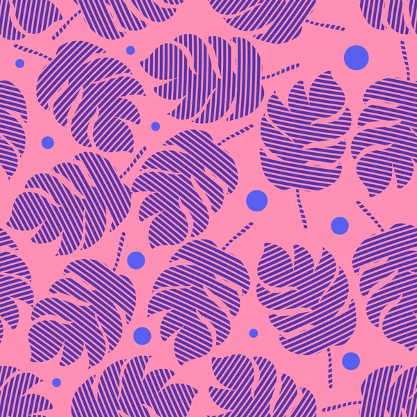 Пальмове листя безшовний візерунок — стоковий вектор