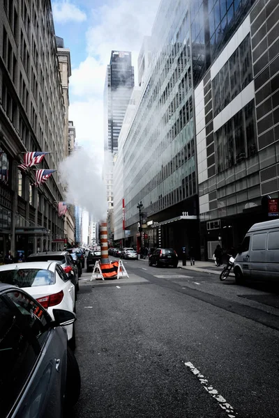 Ventilación de vapor en Nueva York — Foto de Stock