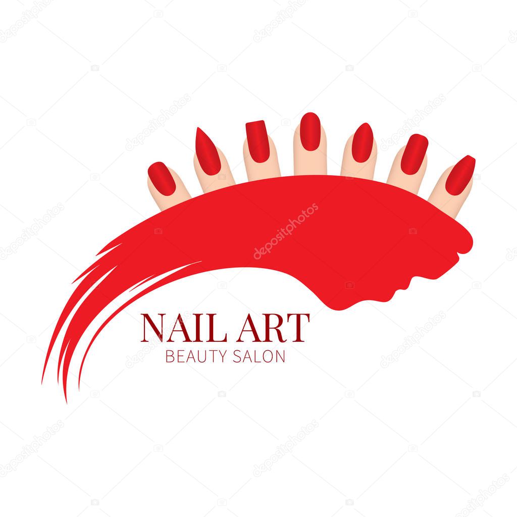 Nail art concept for professional manicure salons