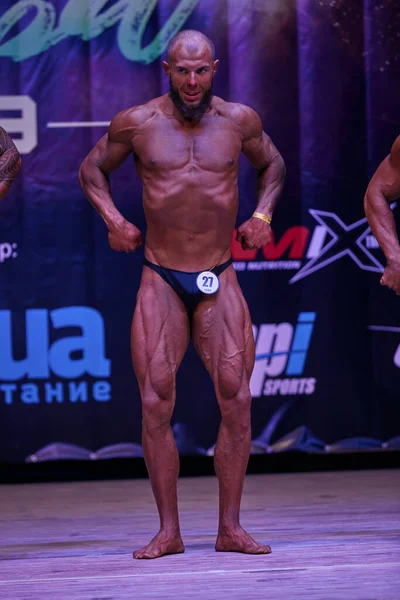 Men Performance Kiev City Bodybuilding Cup Premises Kiev Polytechnic Institute — Stock Photo, Image