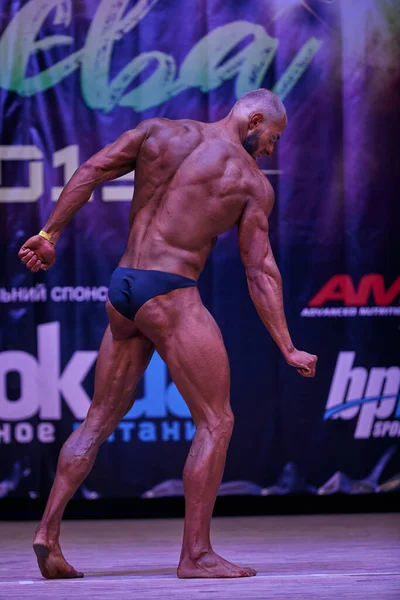 Men Performance Kiev City Bodybuilding Cup Premises Kiev Polytechnic Institute — Stock Photo, Image