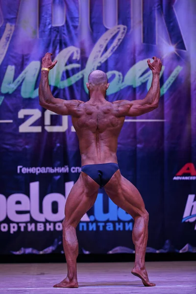 Men Performance Kiev City Bodybuilding Cup Premises Kiev Polytechnic Institute — Stock Photo, Image