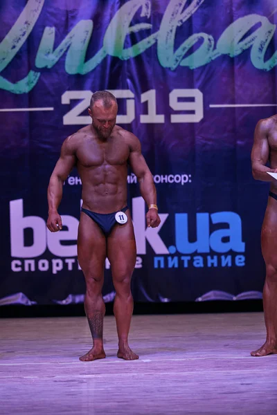 Auftritt Der Männer Beim Bodybuilding Cup Der Stadt Kiew Den — Stockfoto