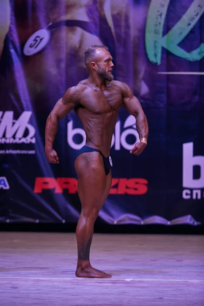 Auftritt Der Männer Beim Bodybuilding Cup Der Stadt Kiew Den — Stockfoto