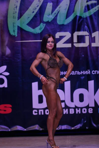 Women Performance Kiev City Bodybuilding Cup Premises Kiev Polytechnic Institute — Stock Photo, Image