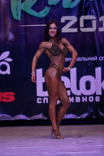 Women Performance Kiev City Bodybuilding Cup Premises Kiev Polytechnic Institute — Stock Photo, Image