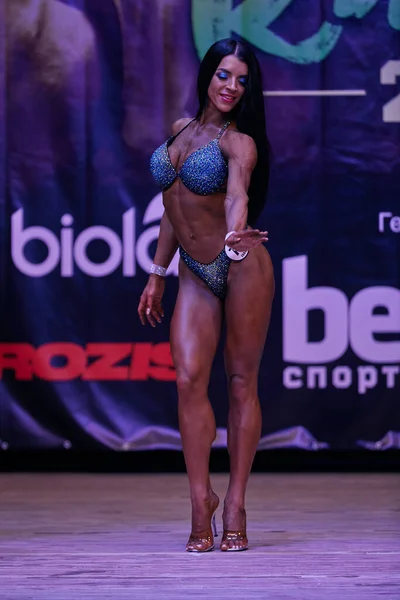 Vrouwenvoorstelling Kiev City Bodybuilding Cup Het Pand Van Het Kiev — Stockfoto