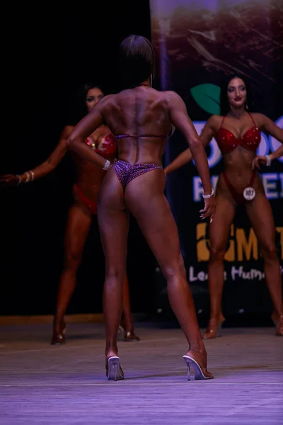 Girls Performance Kiev City Bodybuilding Cup Premises Kiev Polytechnic Institute — Stock Photo, Image