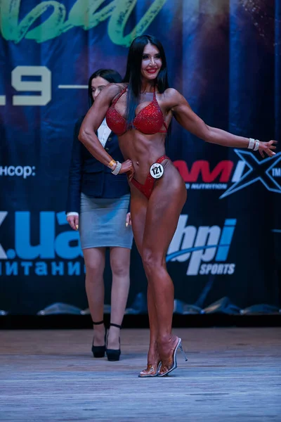 Women Performance Kiev City Bodybuilding Cup Premises Kiev Polytechnic Institute — Stock Photo, Image