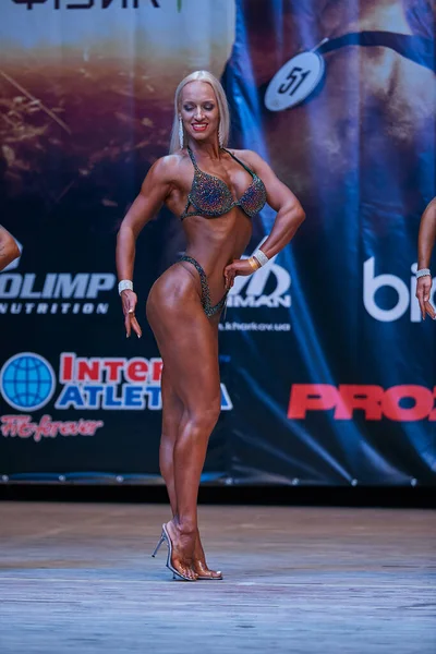 Auftritt Der Frauen Beim Bodybuilding Cup Der Stadt Kiew Den — Stockfoto