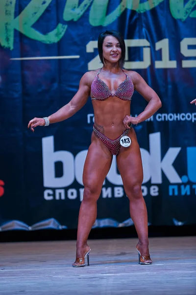 Auftritt Der Frauen Beim Bodybuilding Cup Der Stadt Kiew Den — Stockfoto