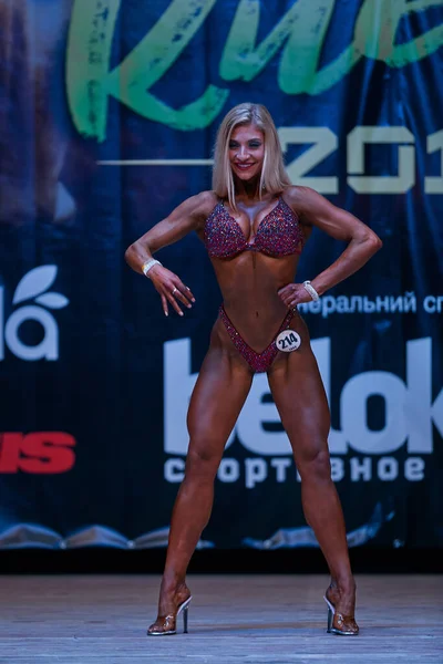 Auftritt Der Frauen Beim Bodybuilding Cup Der Stadt Kiew Den — Stockfoto