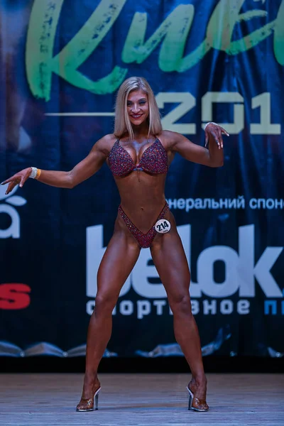 Women Performance Kiev City Bodybuilding Cup Premises Kiev Polytechnic Institute — Stock Photo, Image