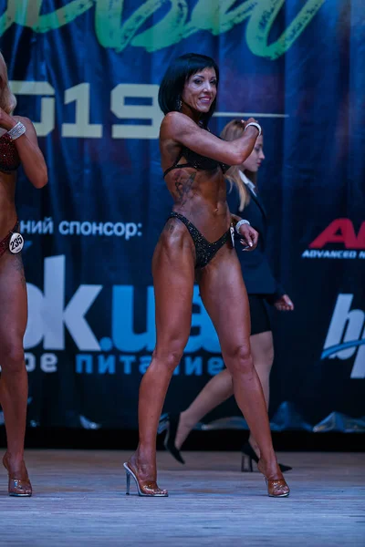 Vrouwenvoorstelling Kiev City Bodybuilding Cup Het Pand Van Het Kiev — Stockfoto