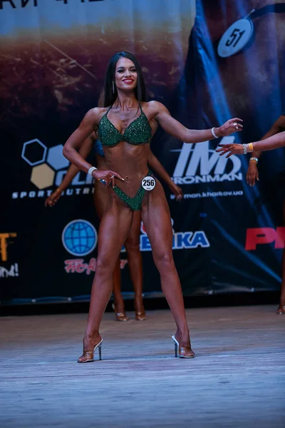 Vrouwenvoorstelling Kiev City Bodybuilding Cup Het Pand Van Het Kiev — Stockfoto