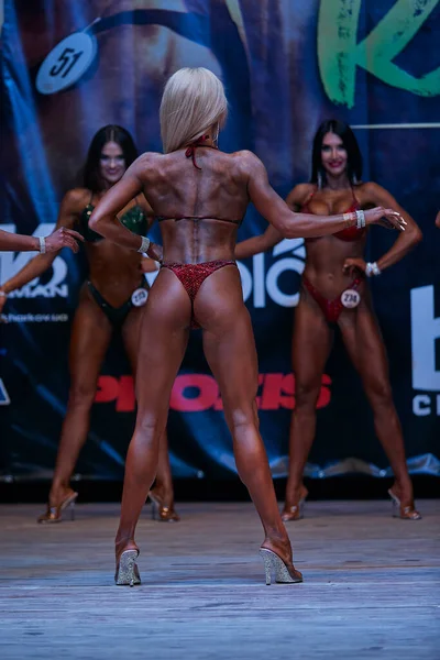 Auftritt Der Frauen Beim Bodybuilding Cup Der Stadt Kiew Den — Stockfoto