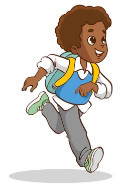 Afro-Amerikan çocuk atlama