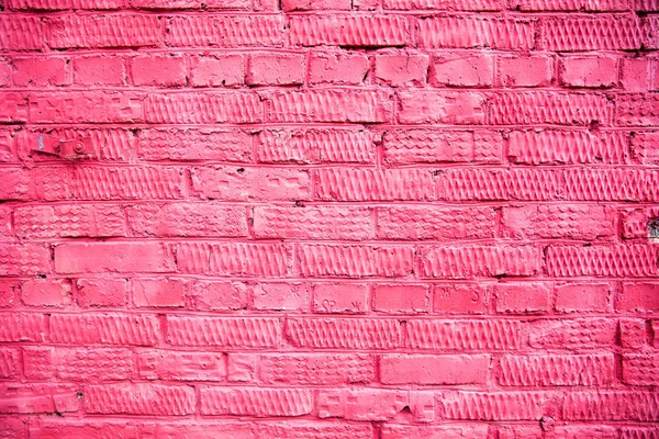 Rojo Pintado Pared Ladrillo Colorido — Foto de Stock