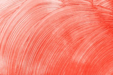 Boyalı fırça dokulu abstact arka tarafından tasarlanmış. 2019 trendy Mercan rengi.