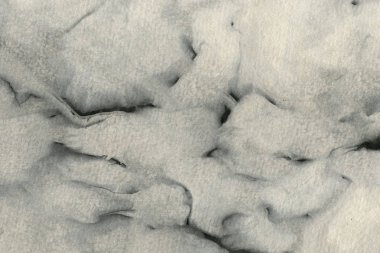 Soyut siyah mürekkep lekesi. Suluboya kağıdına Çin mürekkep arkaplanı. 