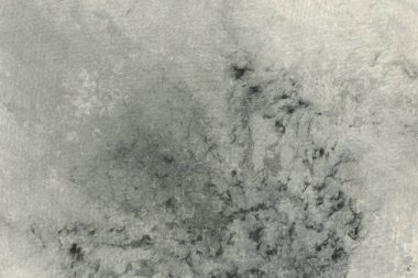 Soyut siyah mürekkep lekesi. Suluboya kağıdına Çin mürekkep arkaplanı. 