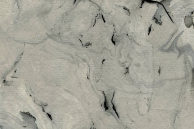 Soyut siyah mürekkep lekesi. Suluboya kağıdına Çin mürekkep arkaplanı. 