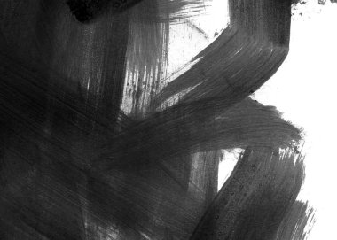 Soyut mürekkep arkaplanı. Mermer tarzı. Beyaz kağıda siyah boya dokusu. Ağ ve oyun tasarımı için duvar kağıdı. Grunge çamur sanatı. Kalem suyunun makro resmi. Koyu Smear