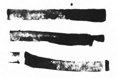 Soyut siyah mürekkep lekesi. Suluboya kağıdına Çin mürekkep arkaplanı. 