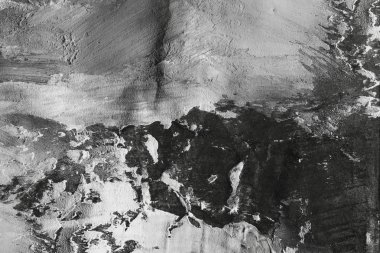 Soyut mürekkep arka plan. Mermer tarzı. Beyaz kağıt üzerinde siyah boya kontur dokusu. Grunge çamur sanat. Görüntüyü spackling yapıştırın. Web tasarım için guaş duvar kağıdı. Alçıpan çamur sanat. Tablomsu plaste