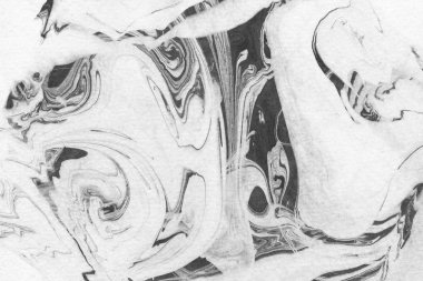 Soyut siyah mürekkep lekesi. Suluboya kağıdına Çin mürekkep arkaplanı. 