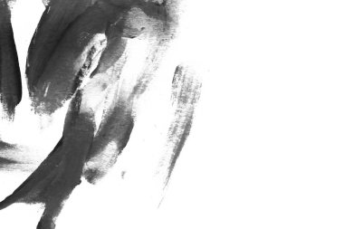 Soyut mürekkep arkaplanı. Mermer tarzı. Beyaz kağıda siyah boya dokusu. Ağ ve oyun tasarımı için duvar kağıdı. Grunge çamur sanatı. Kalem suyunun makro resmi. Koyu Smear