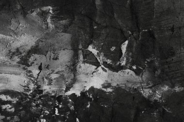 Soyut mürekkep arka plan. Mermer tarzı. Beyaz kağıt üzerinde siyah boya kontur dokusu. Grunge çamur sanat. Görüntüyü spackling yapıştırın. Web tasarım için guaş duvar kağıdı. Alçıpan çamur sanat. Tablomsu plaste