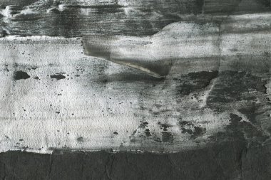 Soyut mürekkep arka plan. Mermer tarzı. Beyaz kağıt üzerinde siyah boya kontur dokusu. Grunge çamur sanat. Görüntüyü spackling yapıştırın. Web tasarım için guaş duvar kağıdı. Alçıpan çamur sanat. Tablomsu plaste