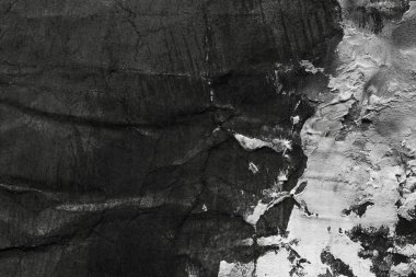 Soyut mürekkep arka plan. Mermer tarzı. Beyaz kağıt üzerinde siyah boya kontur dokusu. Grunge çamur sanat. Görüntüyü spackling yapıştırın. Web tasarım için guaş duvar kağıdı. Alçıpan çamur sanat. Tablomsu plaste