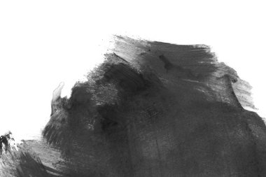 Soyut mürekkep arkaplanı. Mermer tarzı. Beyaz kağıda siyah boya dokusu. Ağ ve oyun tasarımı için duvar kağıdı. Grunge çamur sanatı. Kalem suyunun makro resmi. Koyu Smear