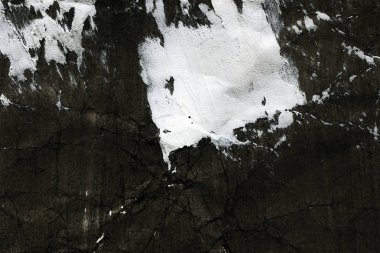 Soyut mürekkep arka plan. Mermer tarzı. Beyaz kağıt üzerinde siyah boya kontur dokusu. Grunge çamur sanat. Görüntüyü spackling yapıştırın. Web tasarım için guaş duvar kağıdı. Alçıpan çamur sanat. Tablomsu plaste